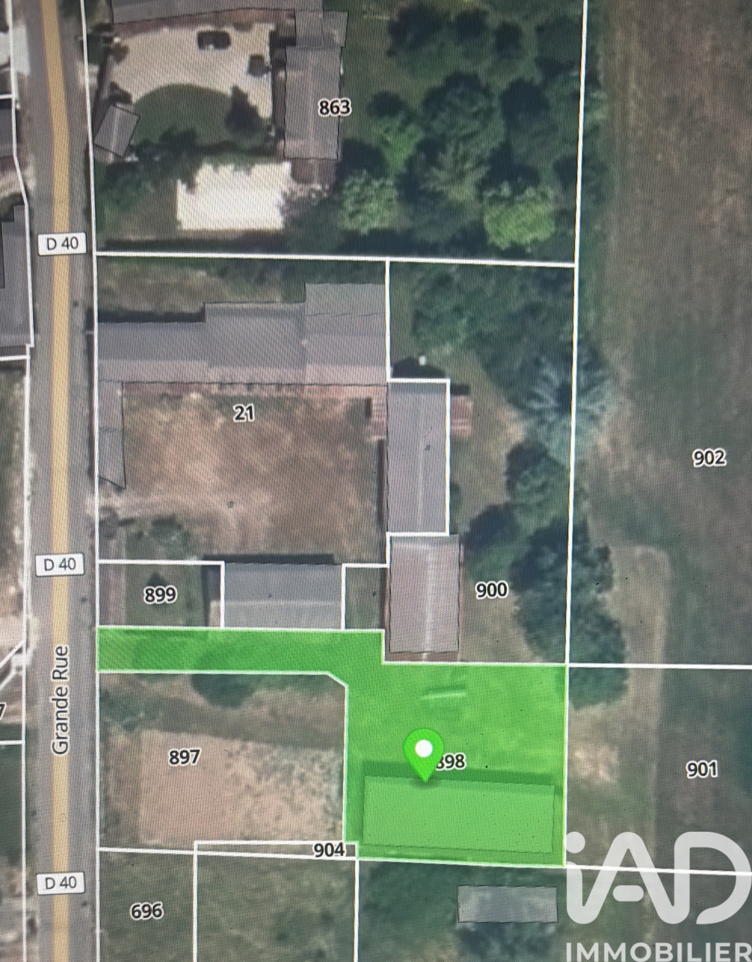 Vente Terrain à bâtir 831 m²