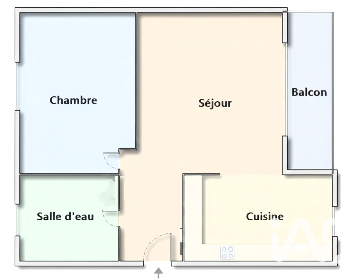 Vente appartement à Gennevilliers (92230) : appartement 2 pièces 43 m² — 7