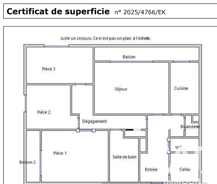 Vente appartement à Pontoise (95300) : appartement 4 pièces 87 m² — 17