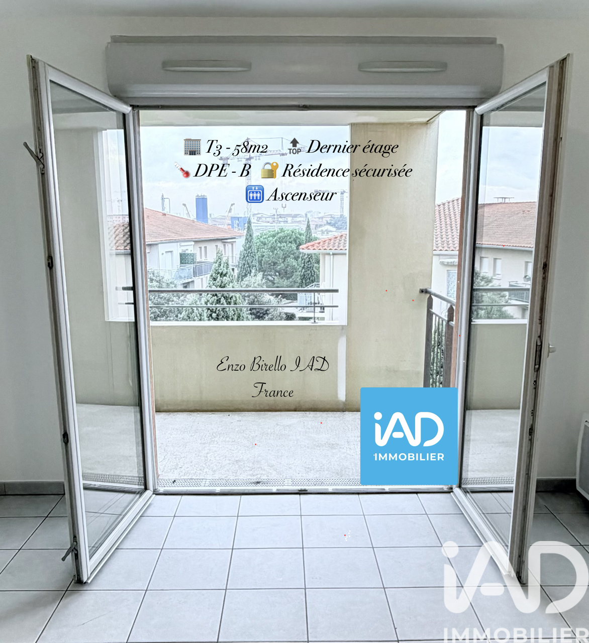 Vente appartement à Toulouse (31200) : appartement 3 pièces 58 m² — 2