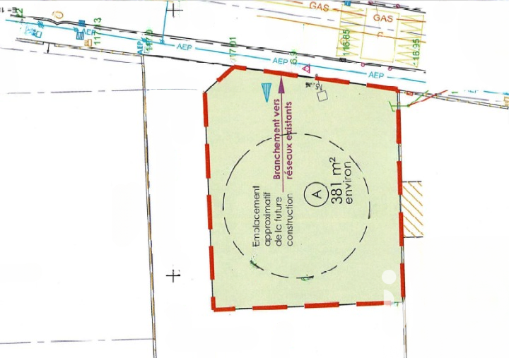 Vente Terrain à bâtir 381 m²