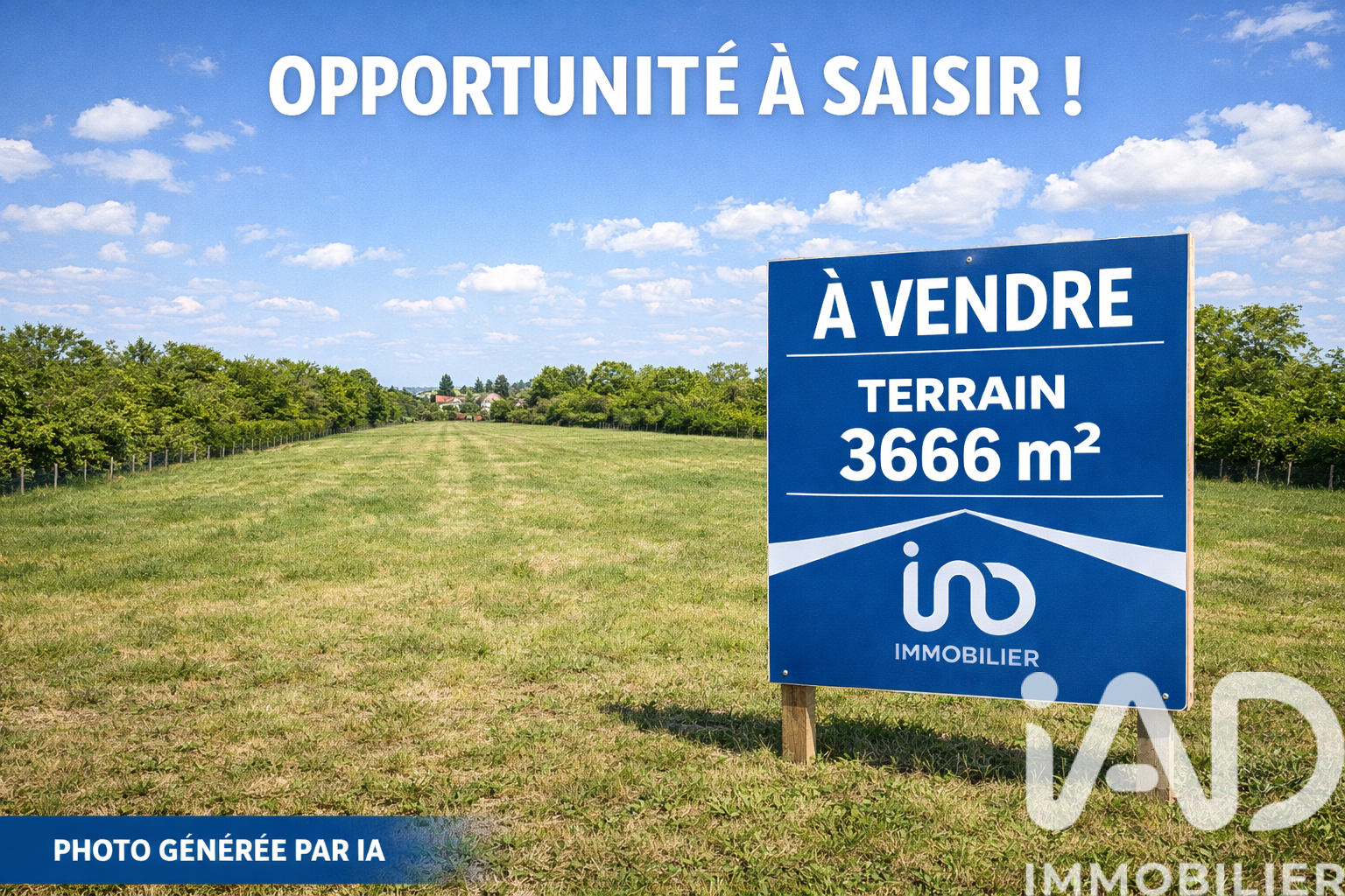 Vente Terrain 3 666 m²
