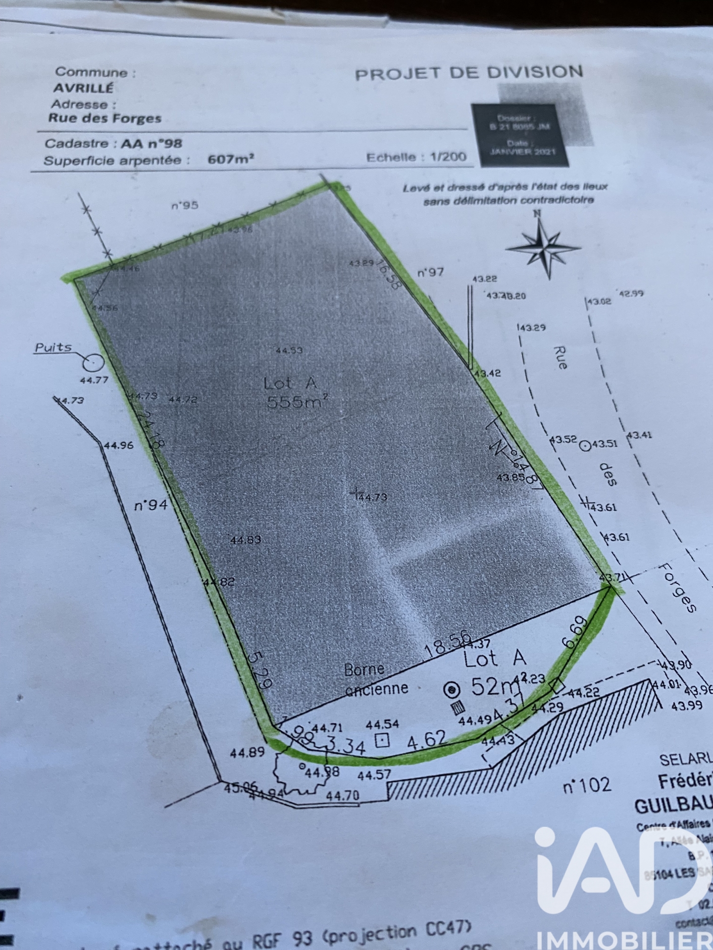 Vente Terrain à bâtir 607 m²