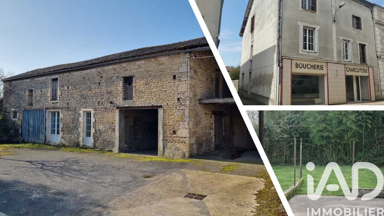 Vente maison à Villefagnan (16240) : maison de ville 10 pièces 250 m² — 2