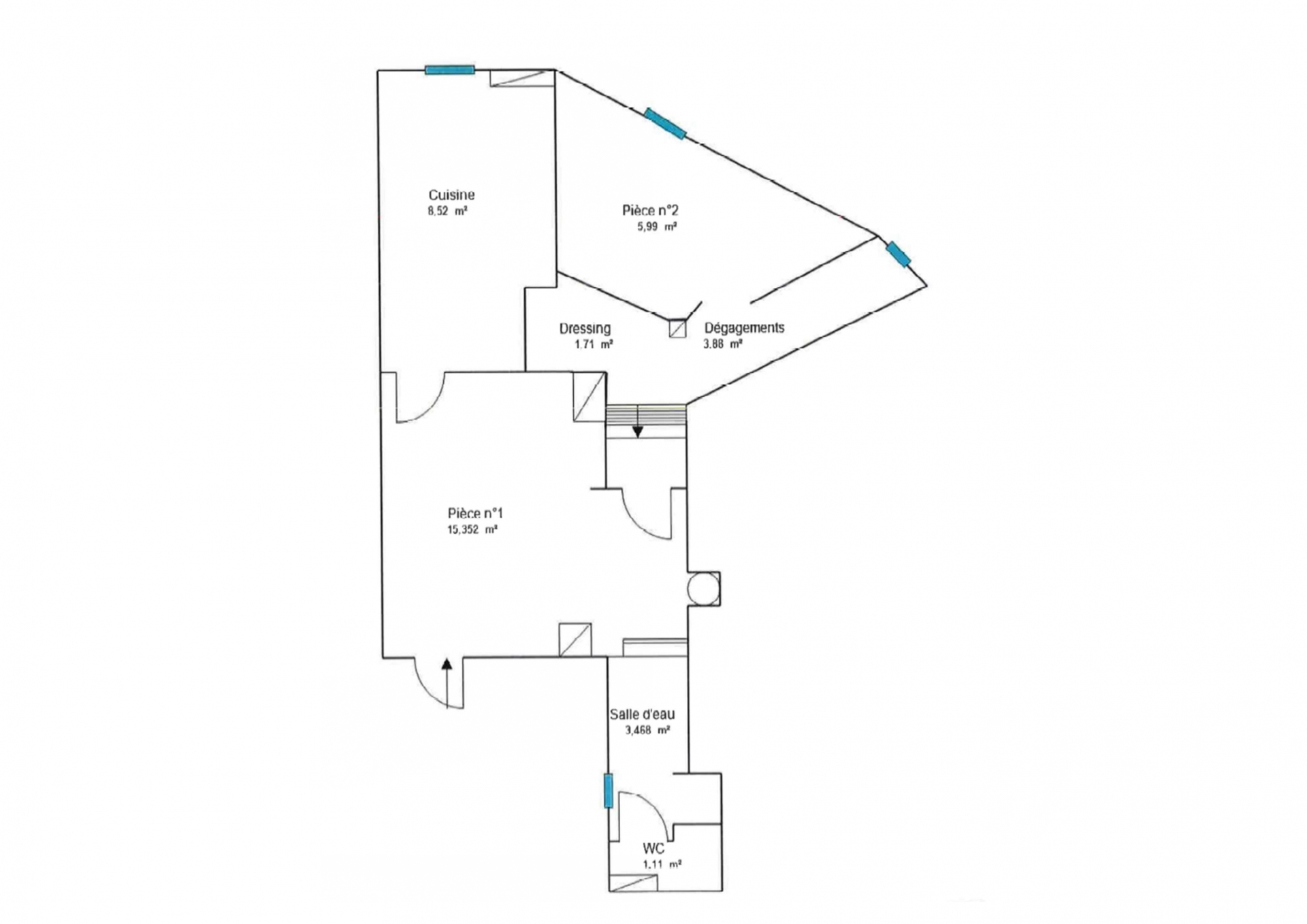 Vente appartement à Strasbourg (67200) : souplex 2 pièces 38 m² — 6