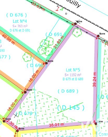 Vente Terrain à bâtir 1 192 m²