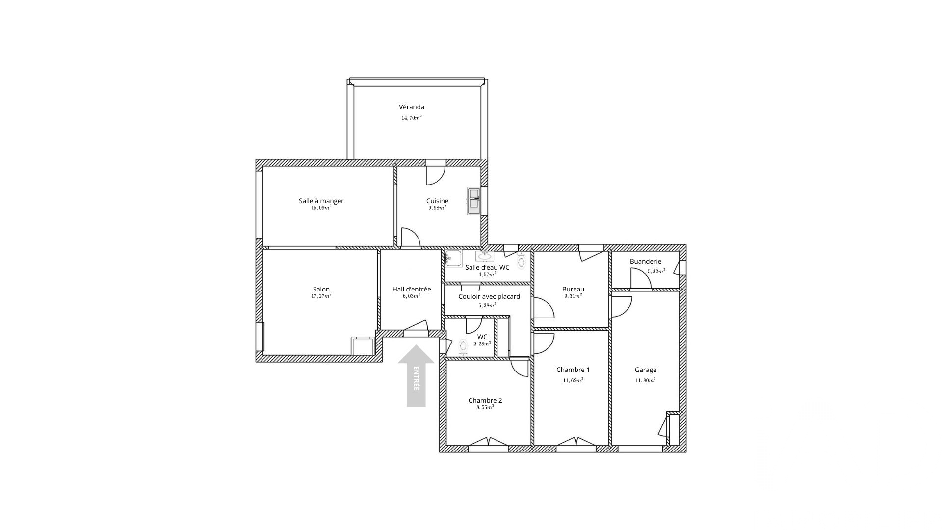 Vente maison à Velaux (13880) : maison 5 pièces 122 m² — 26