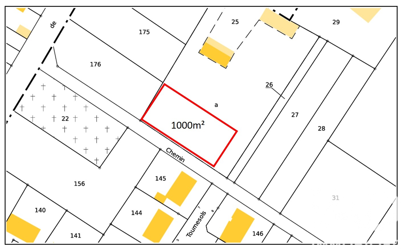 Vente Terrain à bâtir 1 000 m²