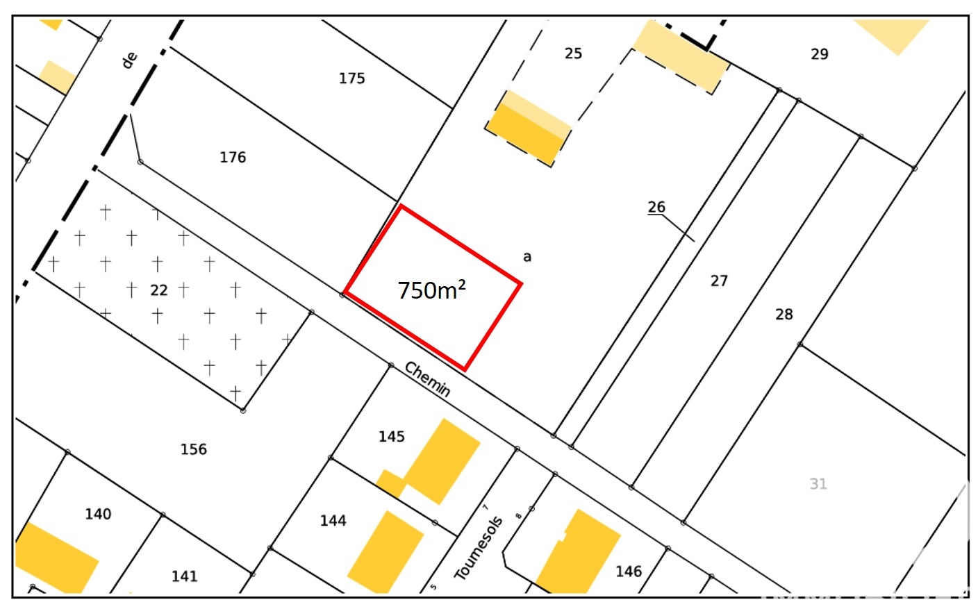 Vente Terrain à bâtir 750 m²