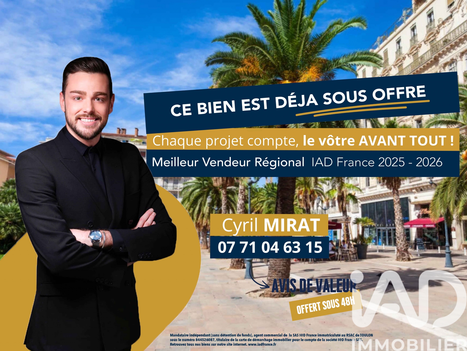 Vente appartement à Toulon (83200) : appartement 5 pièces 81 m² — 2