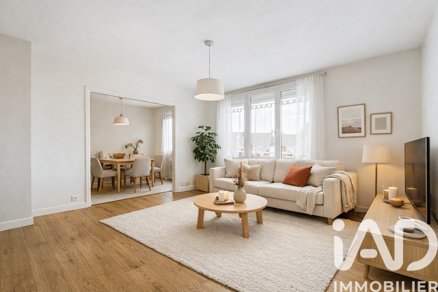 Vente appartement à Roubaix (59100) : appartement 3 pièces 68 m² — 2