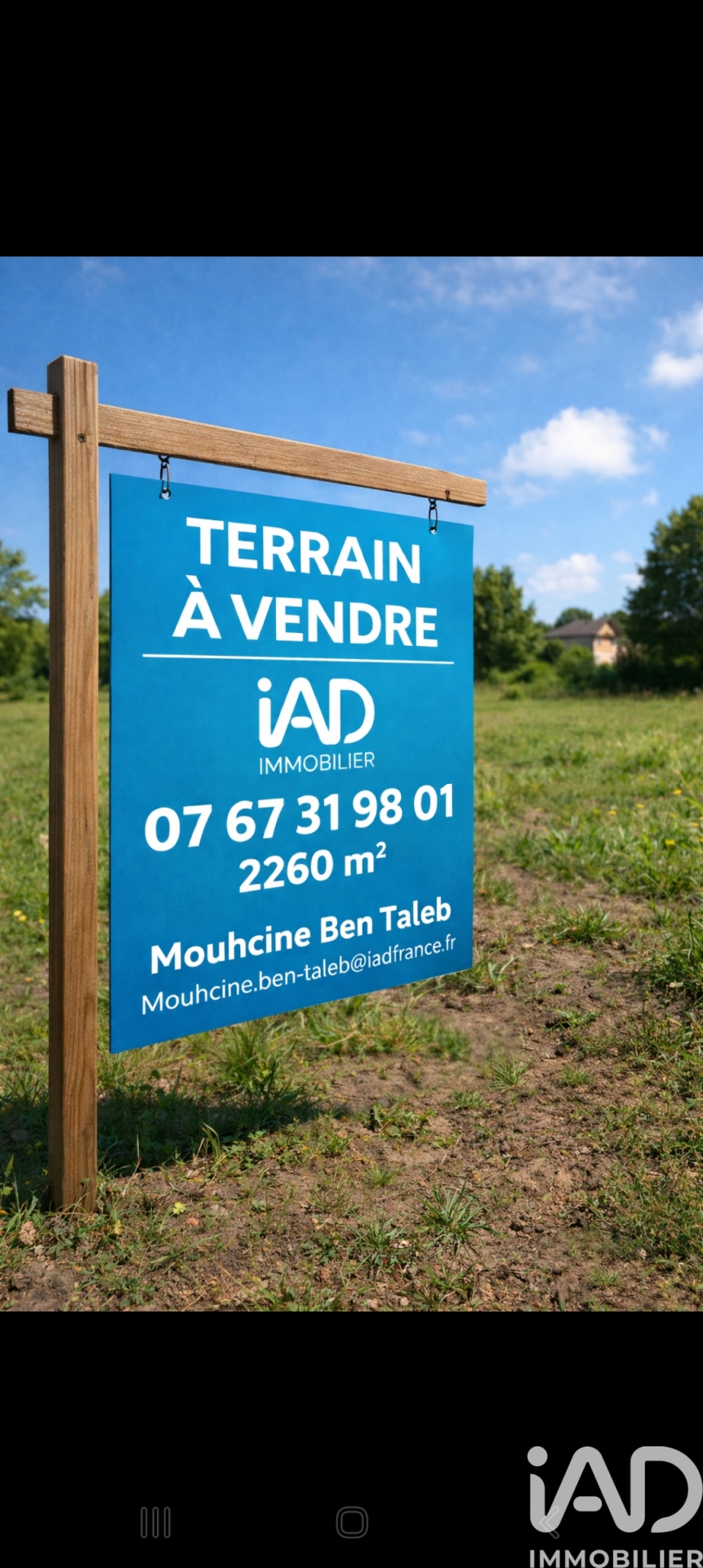 Vente Terrain 2 260 m&sup2;