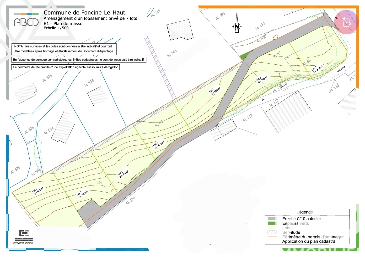 Vente Terrain 873 m²