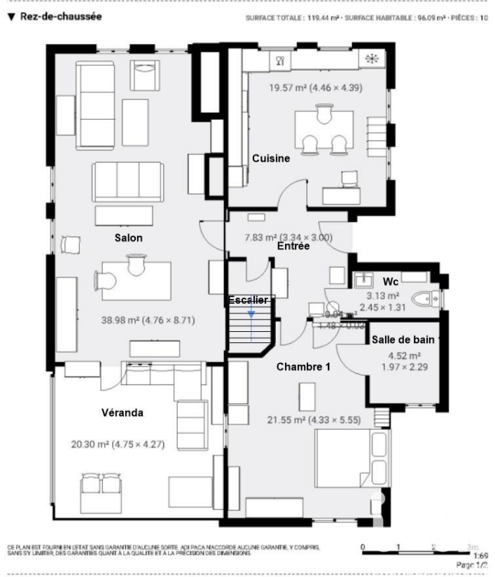 Vente maison à Bargemon (83830) : maison 5 pièces 153 m² — 8
