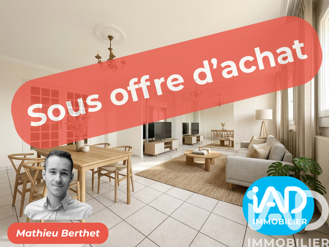 Vente appartement à Saint-Étienne (42100) : appartement 3 pièces 82 m² - 1969610 — 2