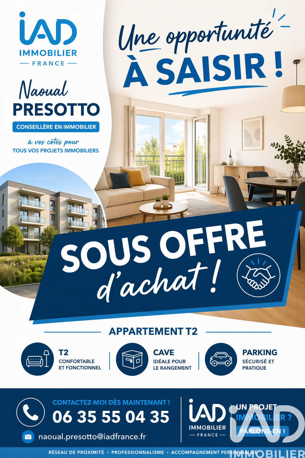 Vente appartement à Aulnay-sous-Bois (93600) : appartement 2 pièces 47 m² - 2002812 — 2