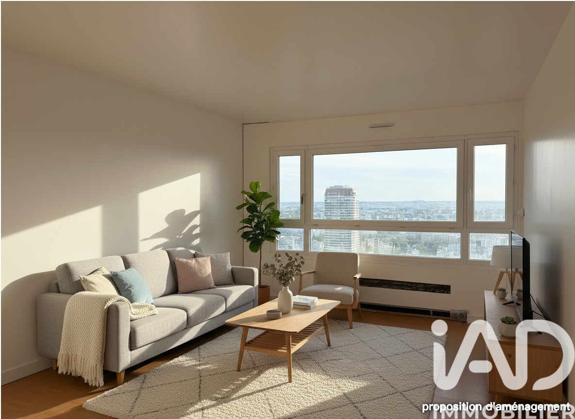 Vente appartement à Paris (75013) : appartement 2 pièces 46 m² - 2007435 — 2