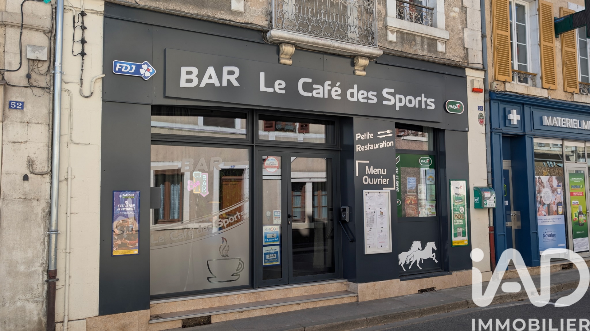 Vente Bar, Brasserie, Tabac 125 m²