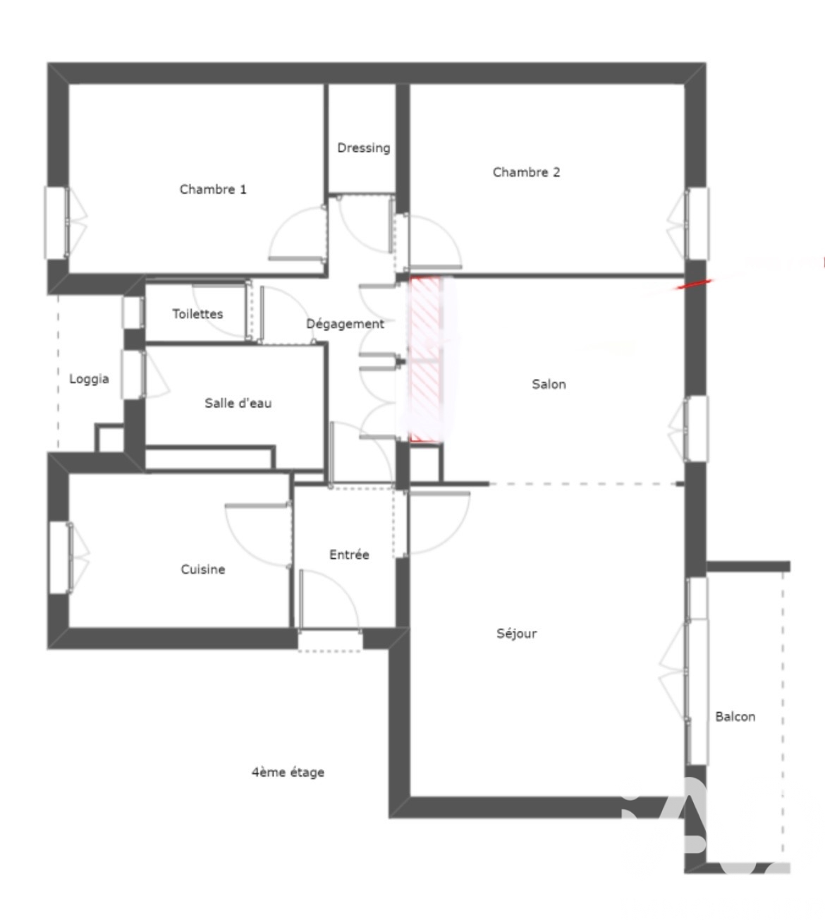 Vente appartement à Talence (33400) : appartement 3 pièces 66 m² - 2011118 — 8