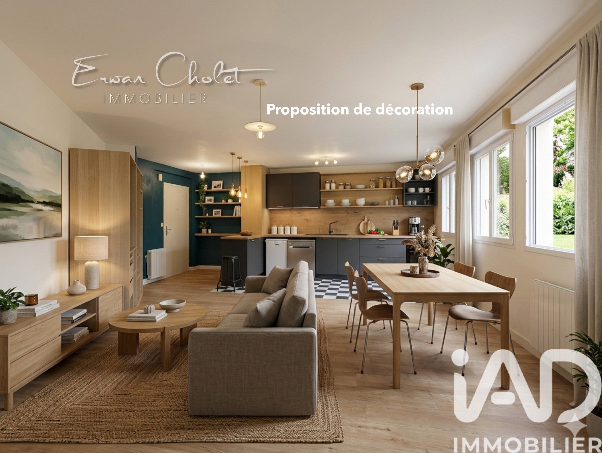 Vente appartement à Nantes (44300) : appartement 3 pièces 68 m² — 2
