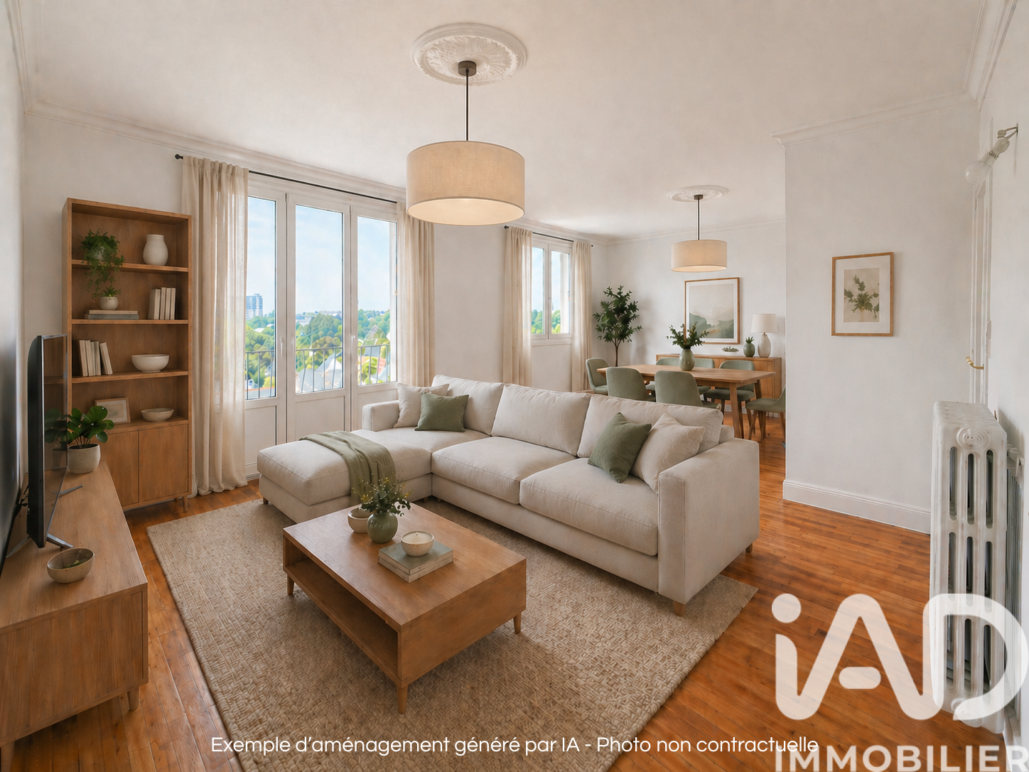 Vente appartement à Nantes (44100) : appartement 3 pièces 68 m² - 2014985 — 2