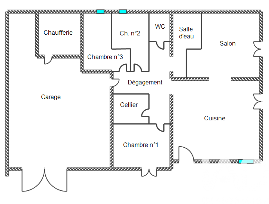 Vente maison à Civaux (86320) : maison 4 pièces 105 m² — 7
