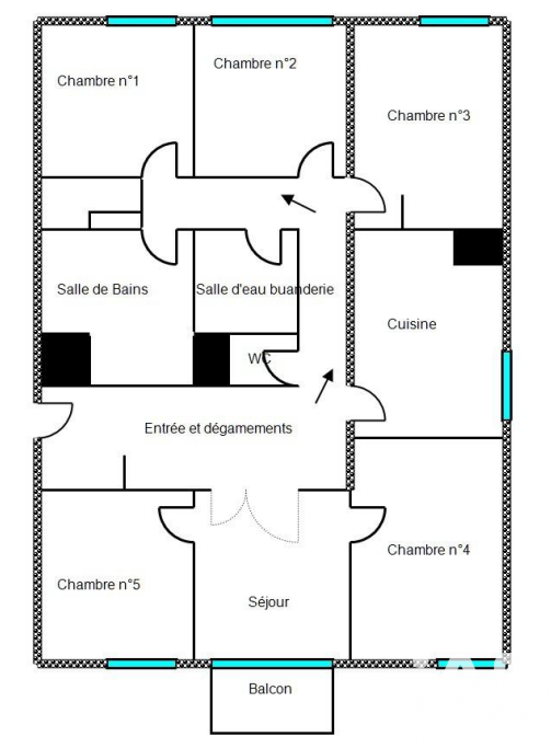 Vente appartement à Bondy (93140) : appartement 5 pièces 96 m² - 2012739 — 15