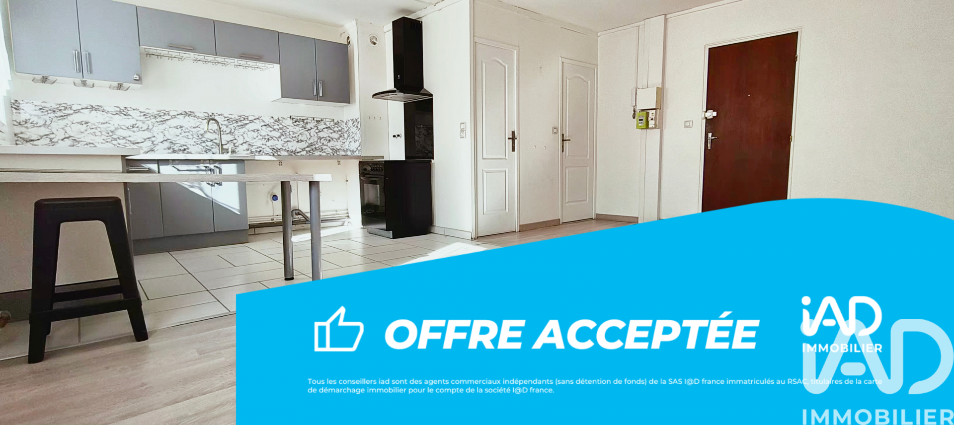 Vente appartement à Reims (51100) : appartement 3 pièces 63 m² — 2