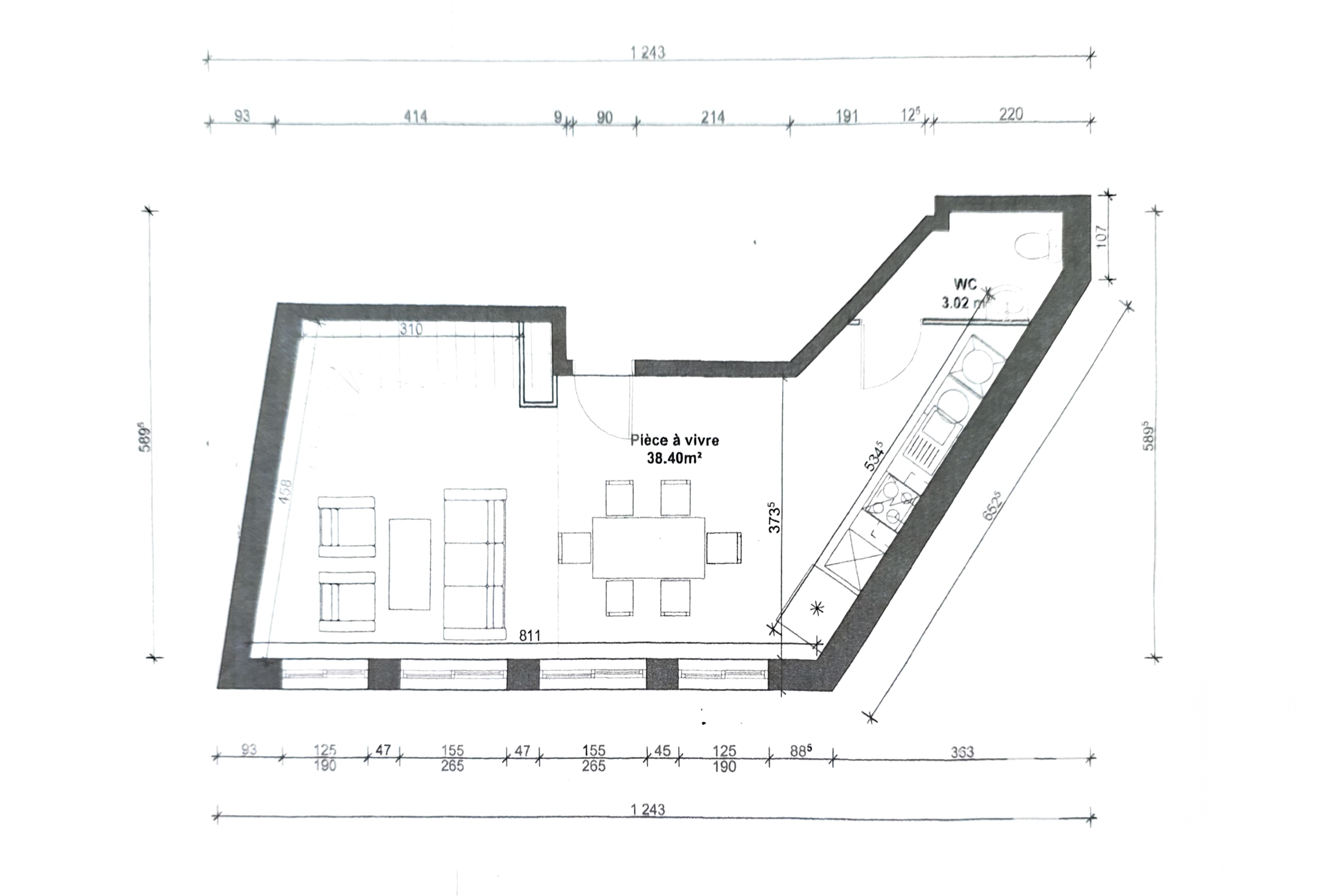 Vente appartement à Annonay (07100) : appartement 3 pièces 56 m² — 7