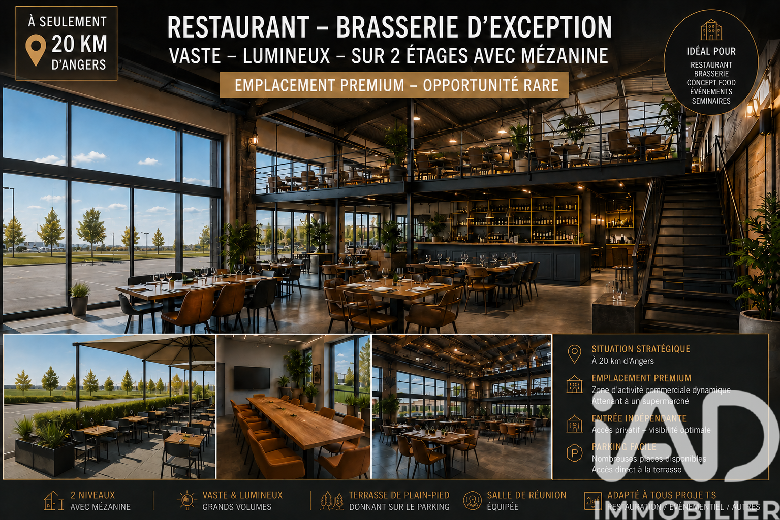 Vente Restaurant 460 m²