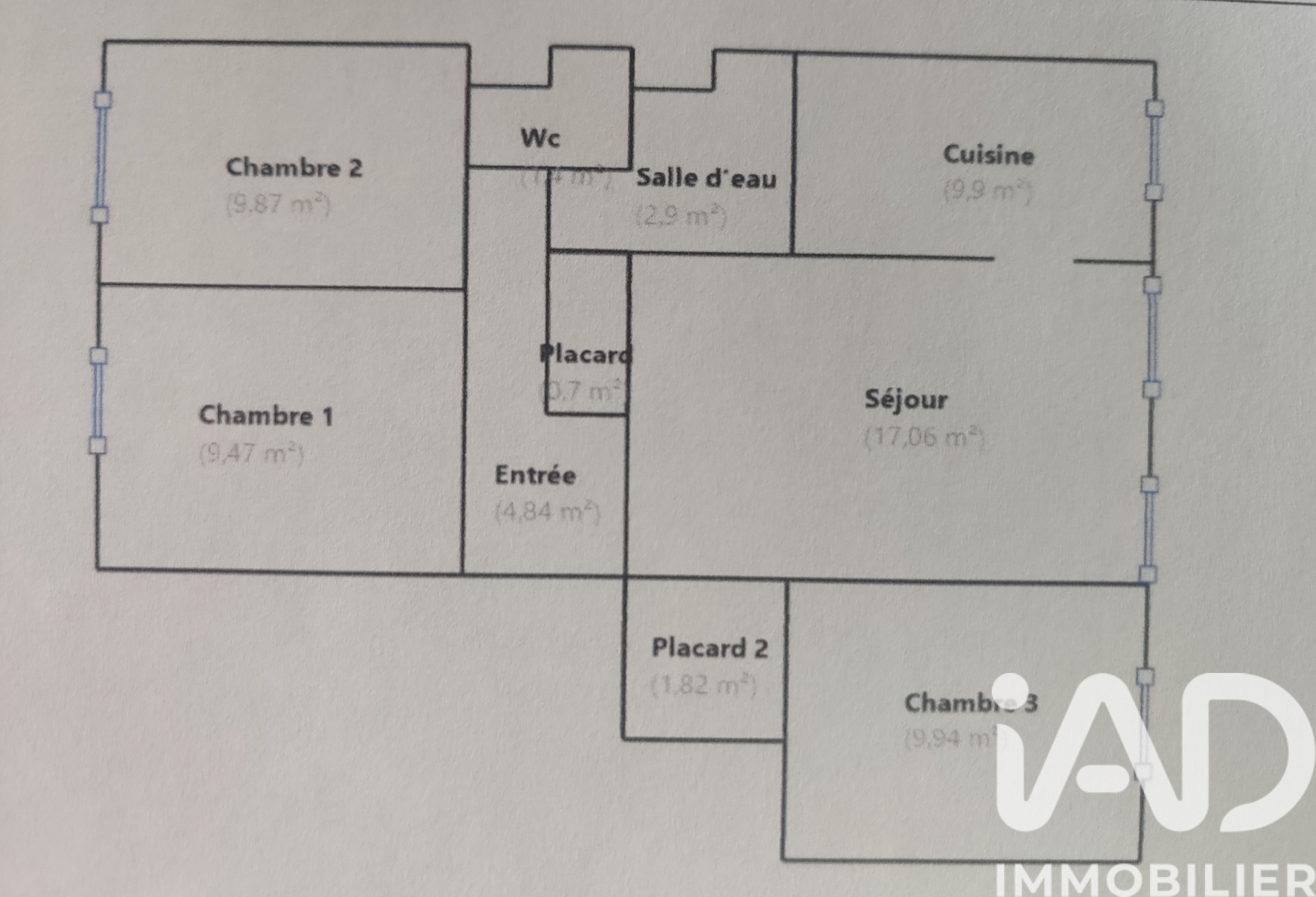 Vente appartement à Marseille (13014) : appartement 4 pièces 68 m² - 2026018 — 9