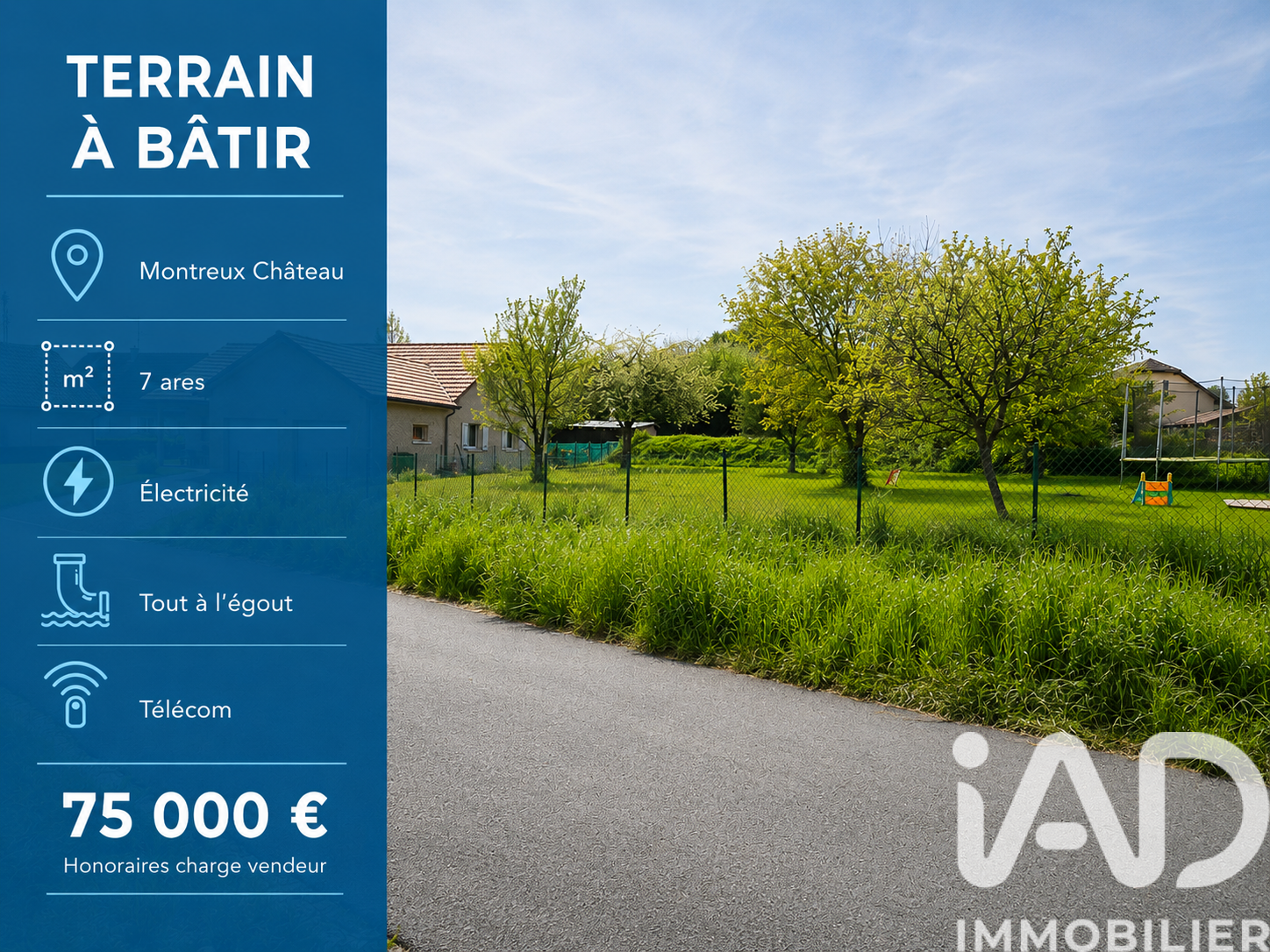 Vente Terrain à bâtir 704 m²