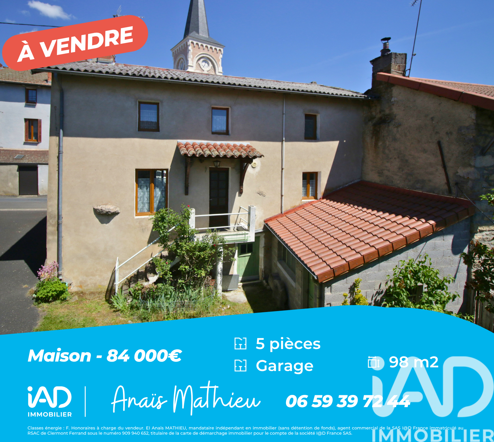 Vente Maison/villa 5 pièces