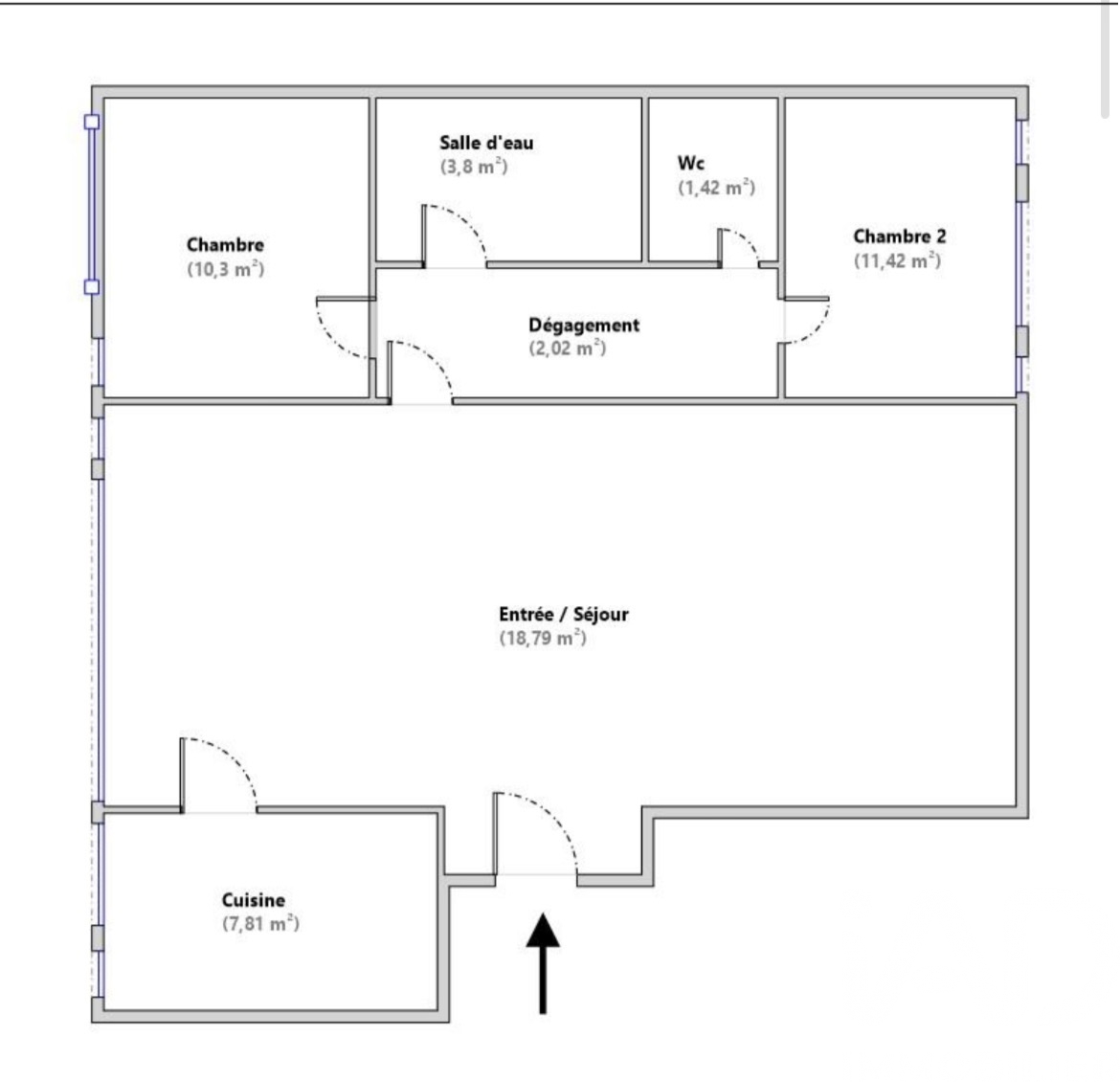 Vente appartement à Stains (93240) : appartement 3 pièces 55 m² - 2031170 — 5