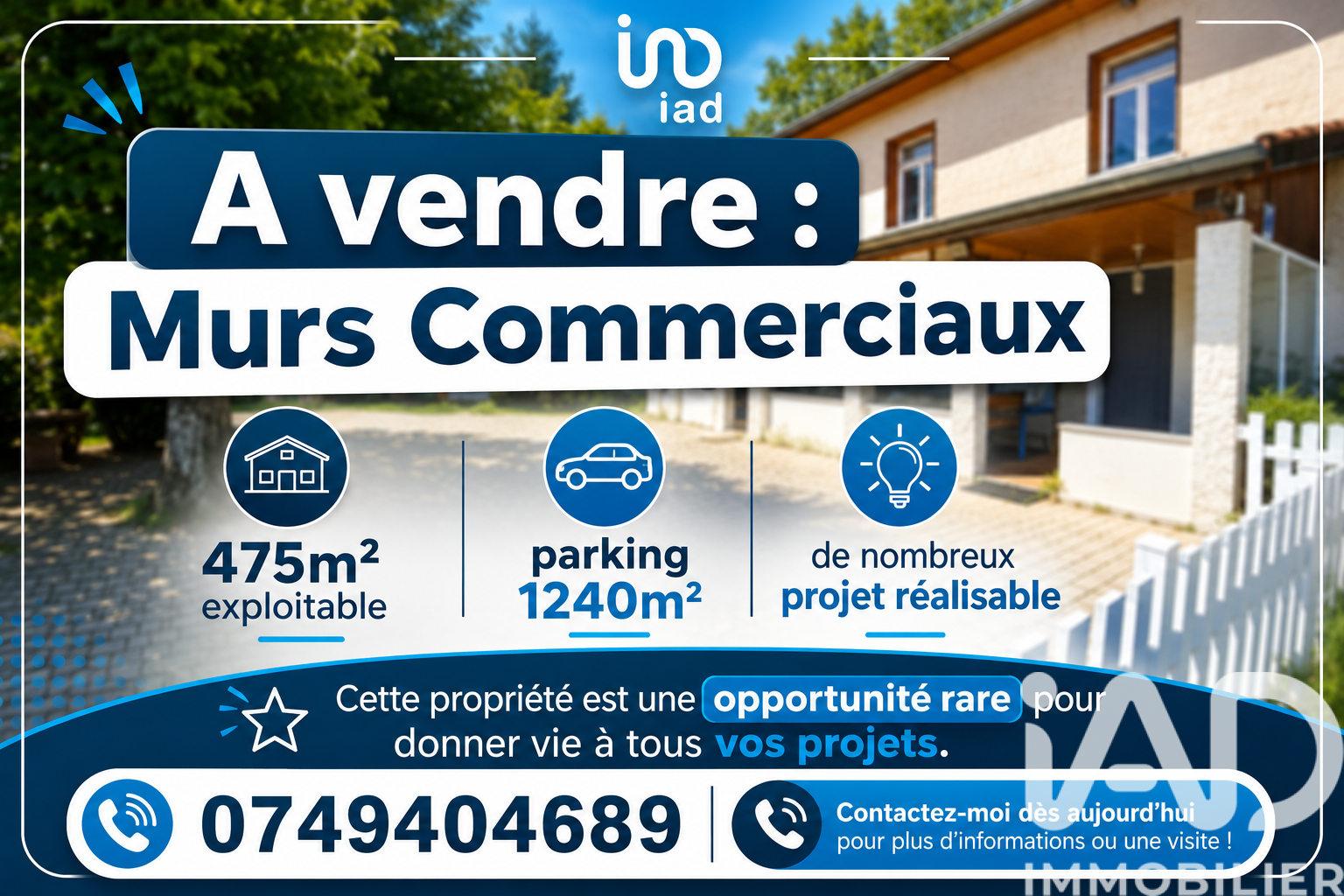 Vente Boutique/Local commercial 475 m&sup2;