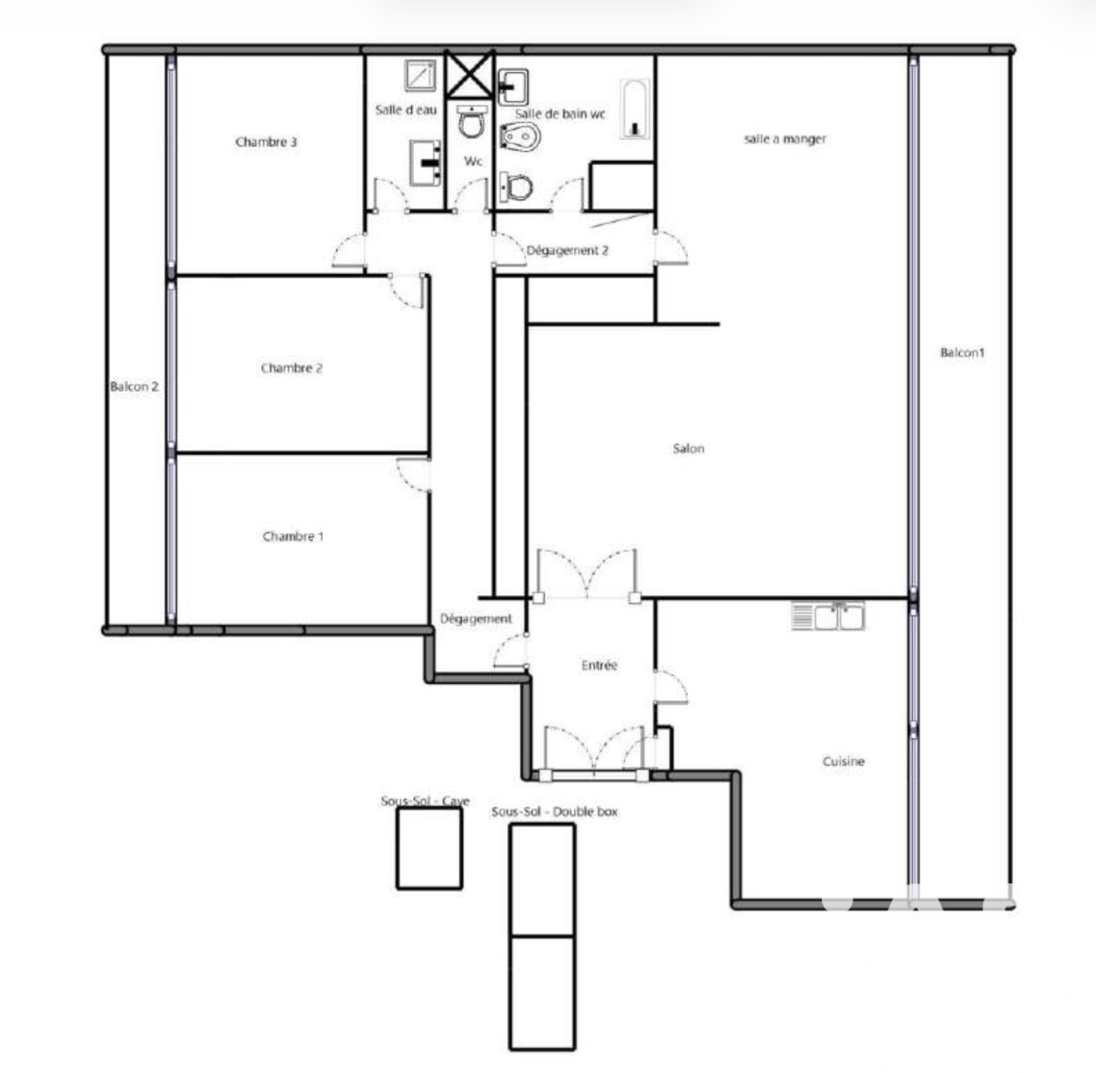 Vente appartement à Châtenay-Malabry (92290) : appartement 5 pièces 109 m² - 2013459 — 11