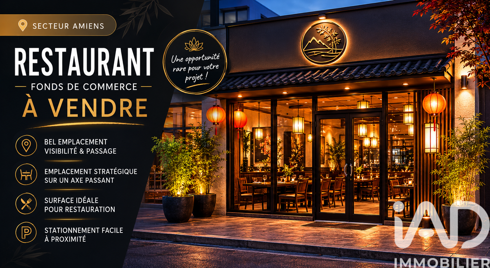 Vente Restaurant 380 m²