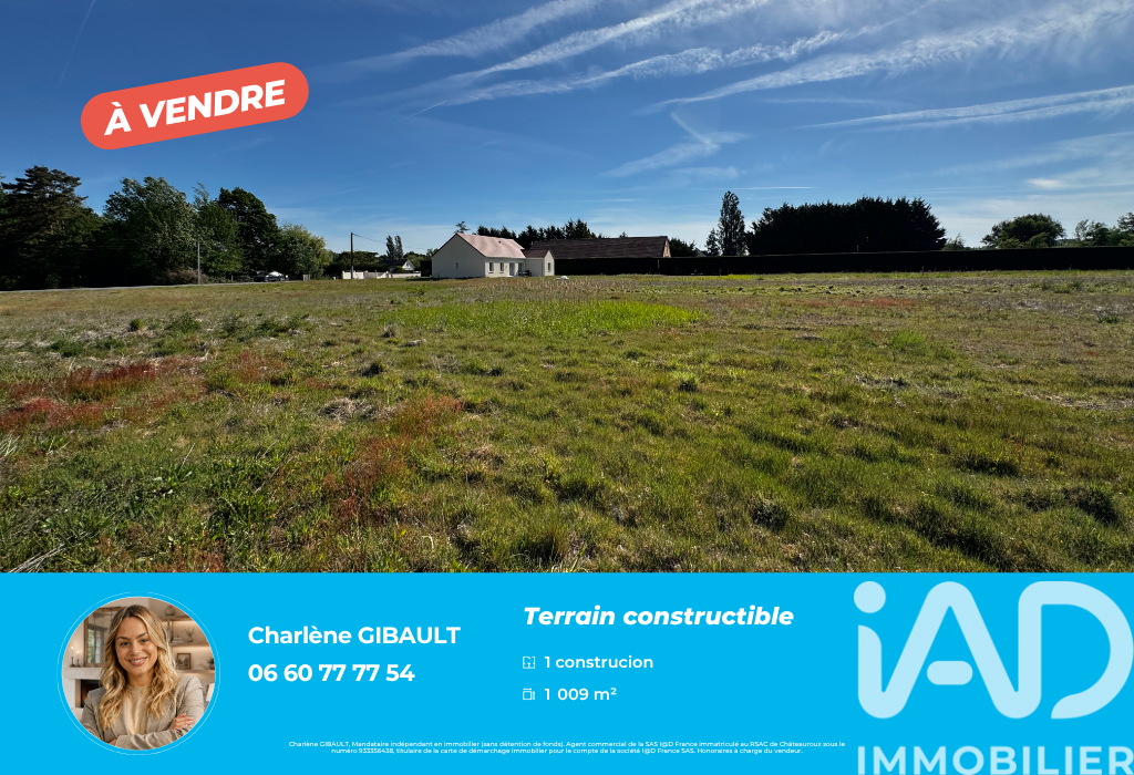Vente Terrain à bâtir 1 009 m²