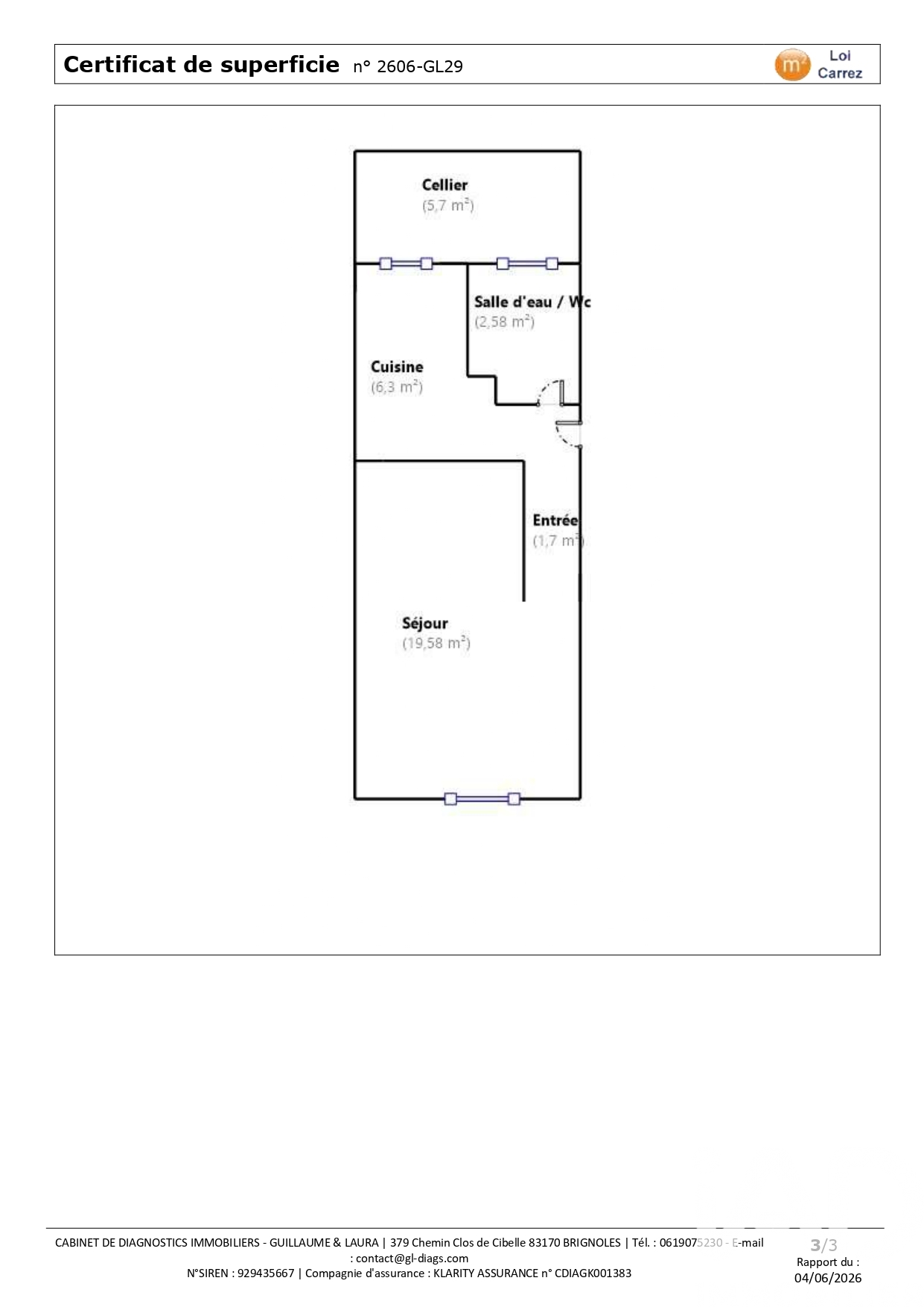 Vente appartement à Toulon (83100) : appartement 1 pièce 30 m² - 2032387 — 7