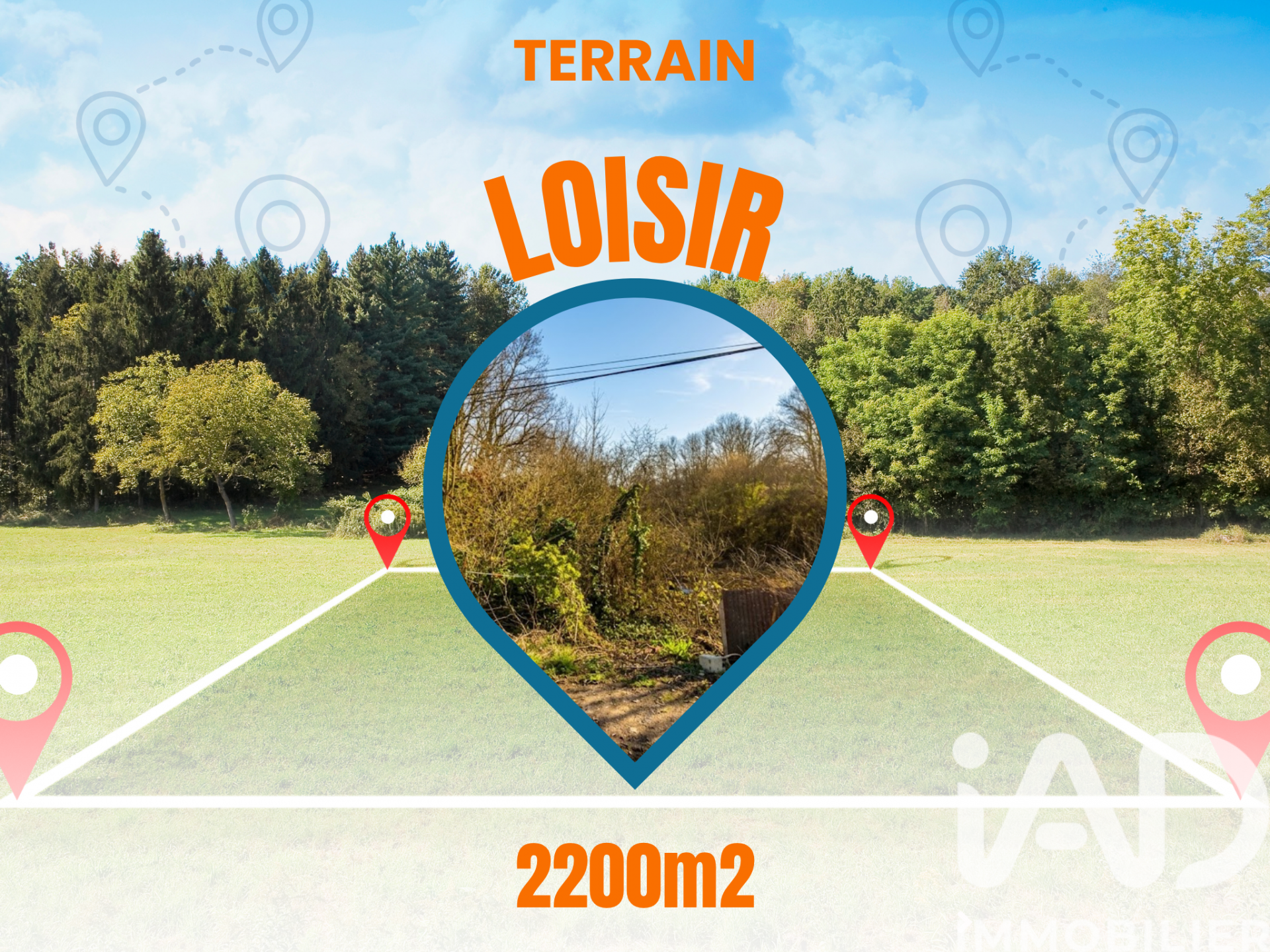 Vente Terrain 2 200 m²