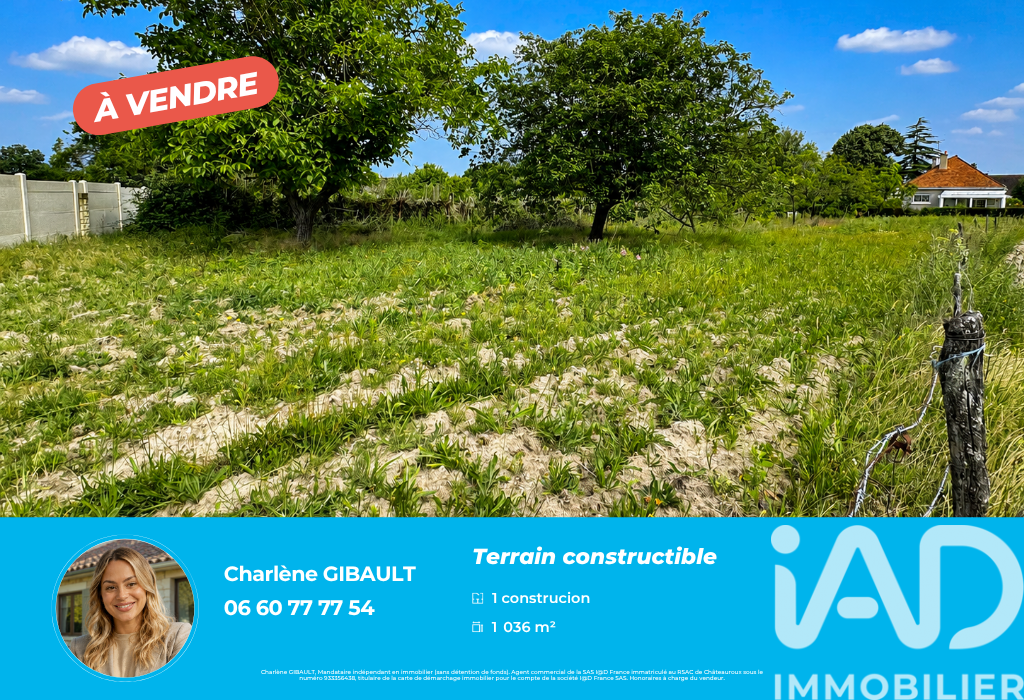 Vente Terrain à bâtir 1 036 m²