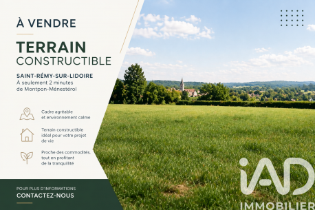Vente Terrain à bâtir 1 304 m&sup2;