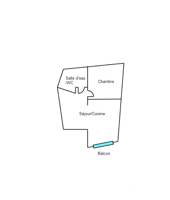 Vente Appartement 2 pièces