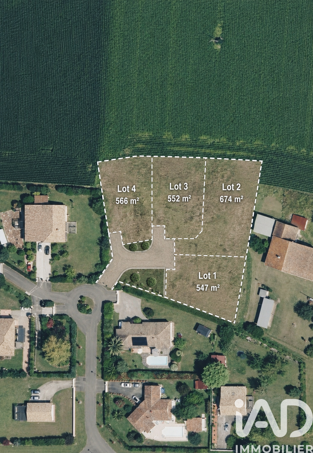 Vente Terrain à bâtir 566 m&sup2;