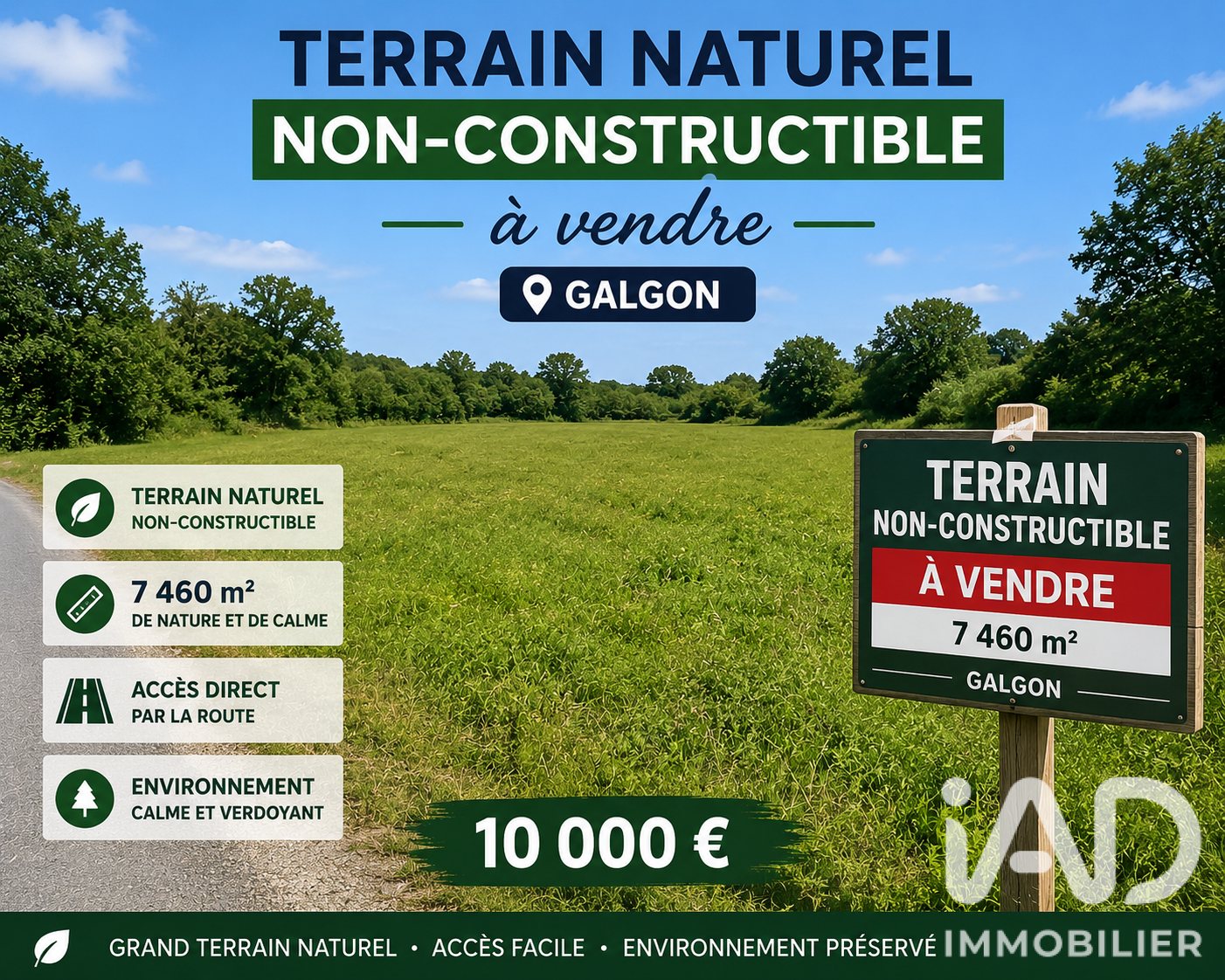 Vente Terrain agricole 7 461 m&sup2;