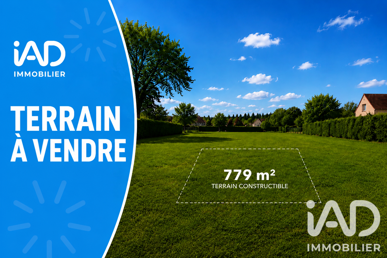 Vente Terrain à bâtir 779 m²