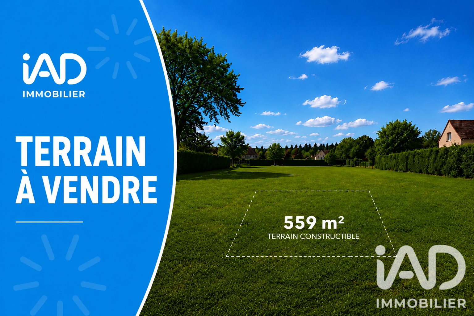 Vente Terrain à bâtir 559 m²