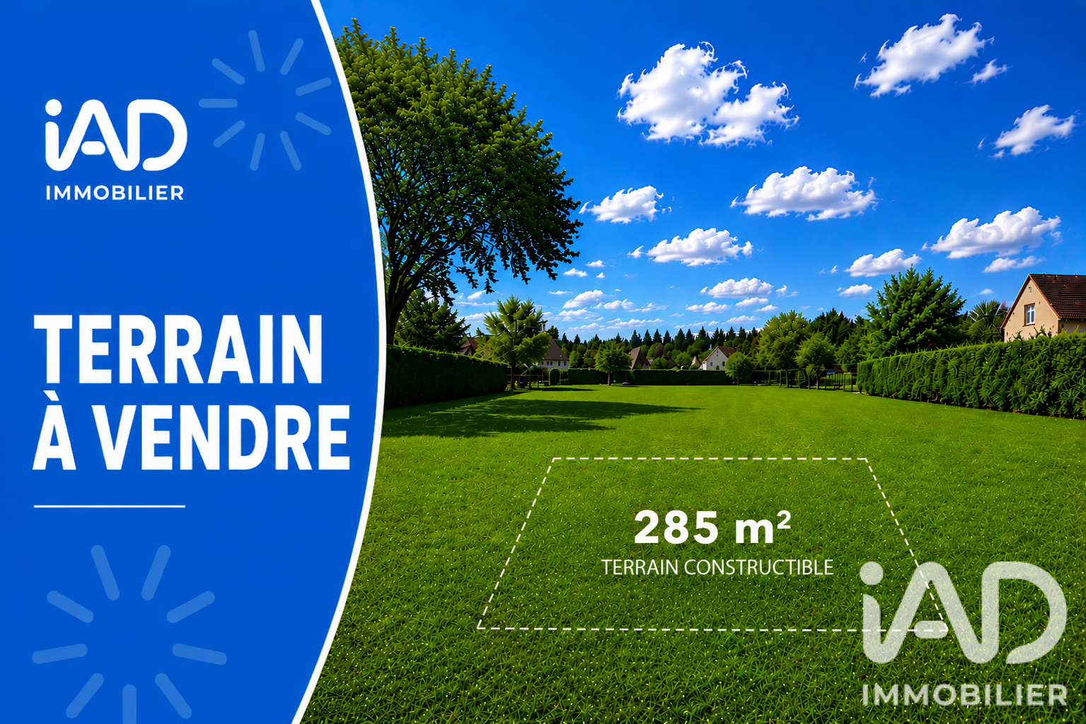 Vente Terrain à bâtir 285 m²