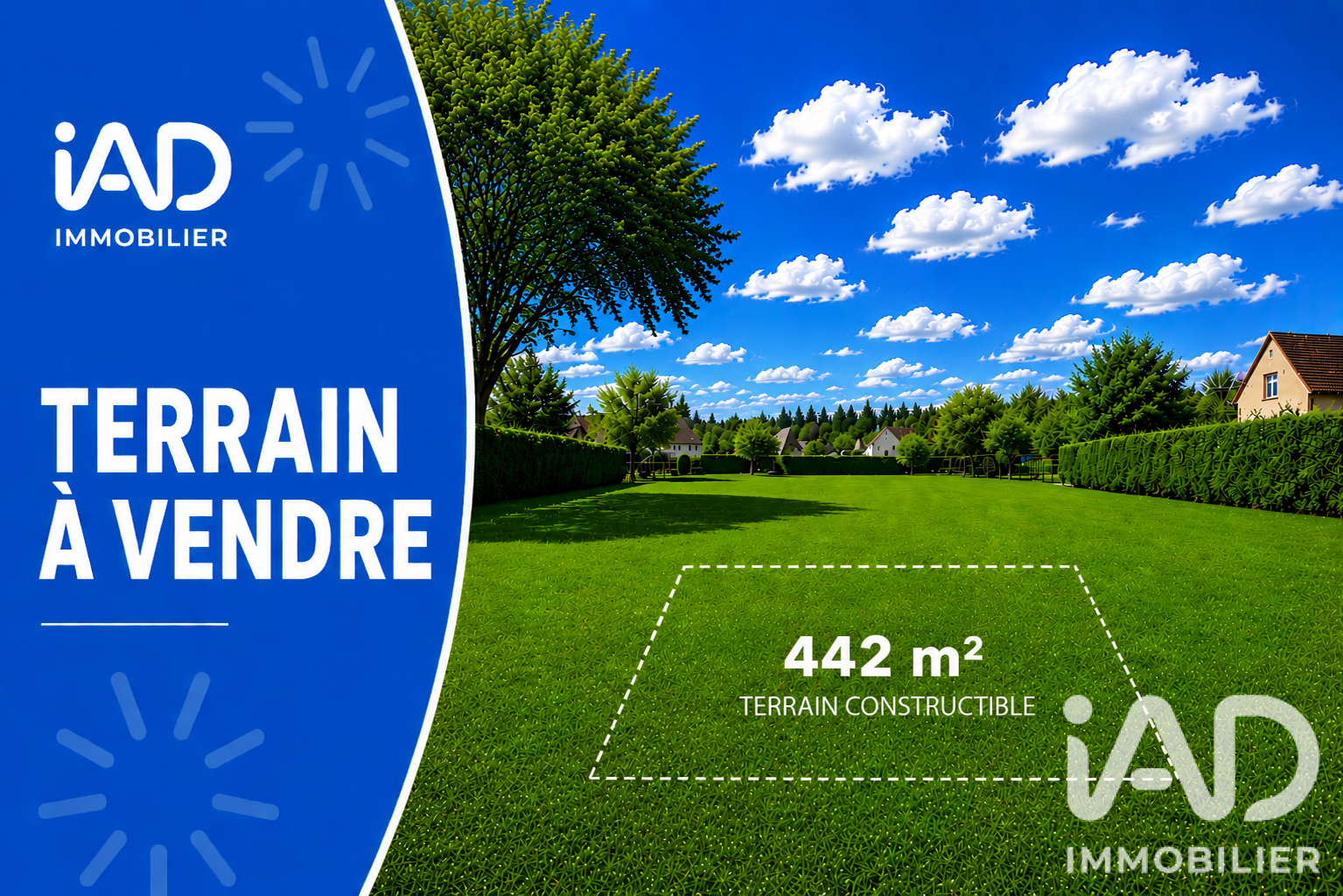 Vente Terrain à bâtir 442 m²