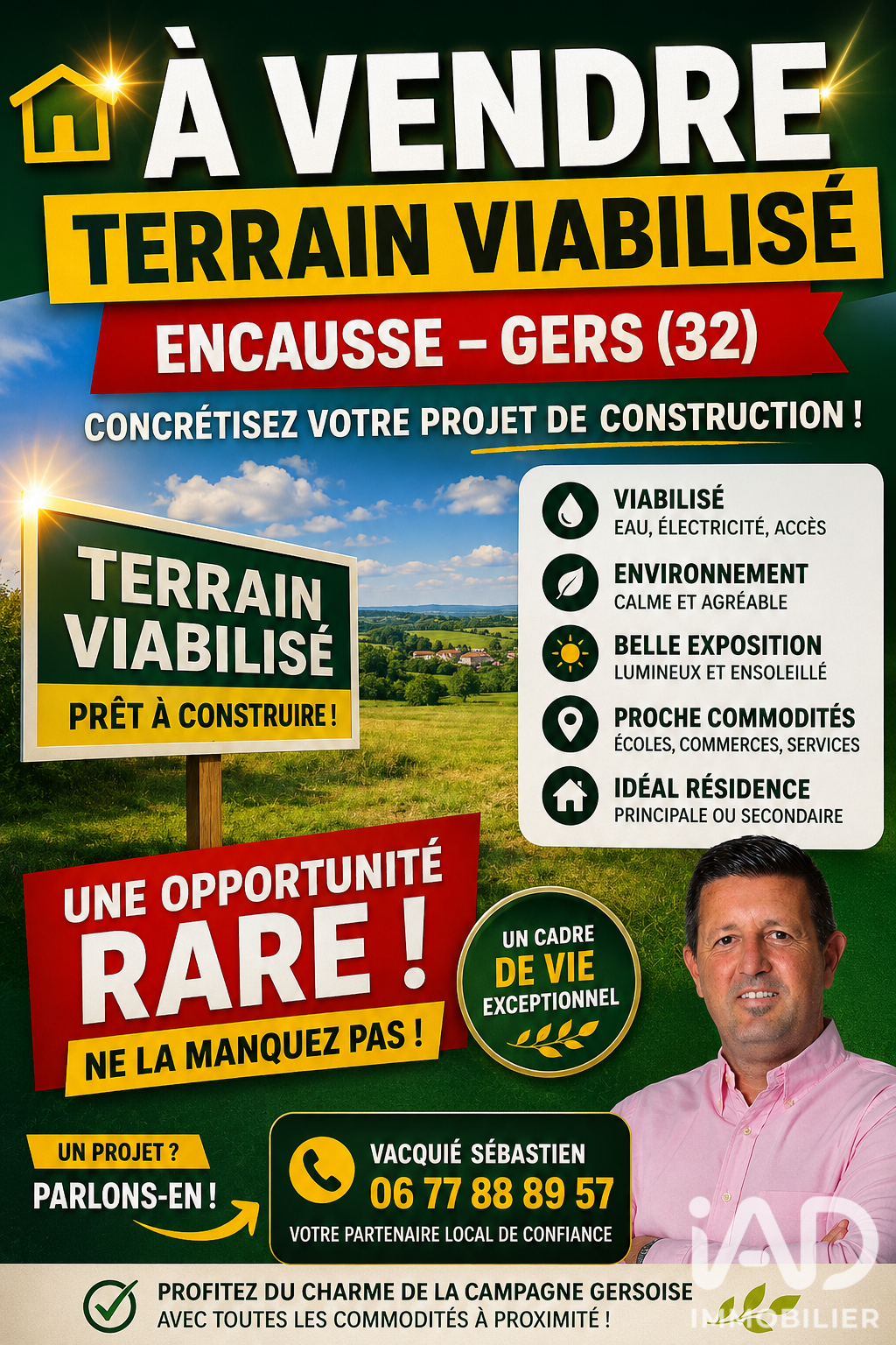 Vente Terrain à bâtir 688 m²